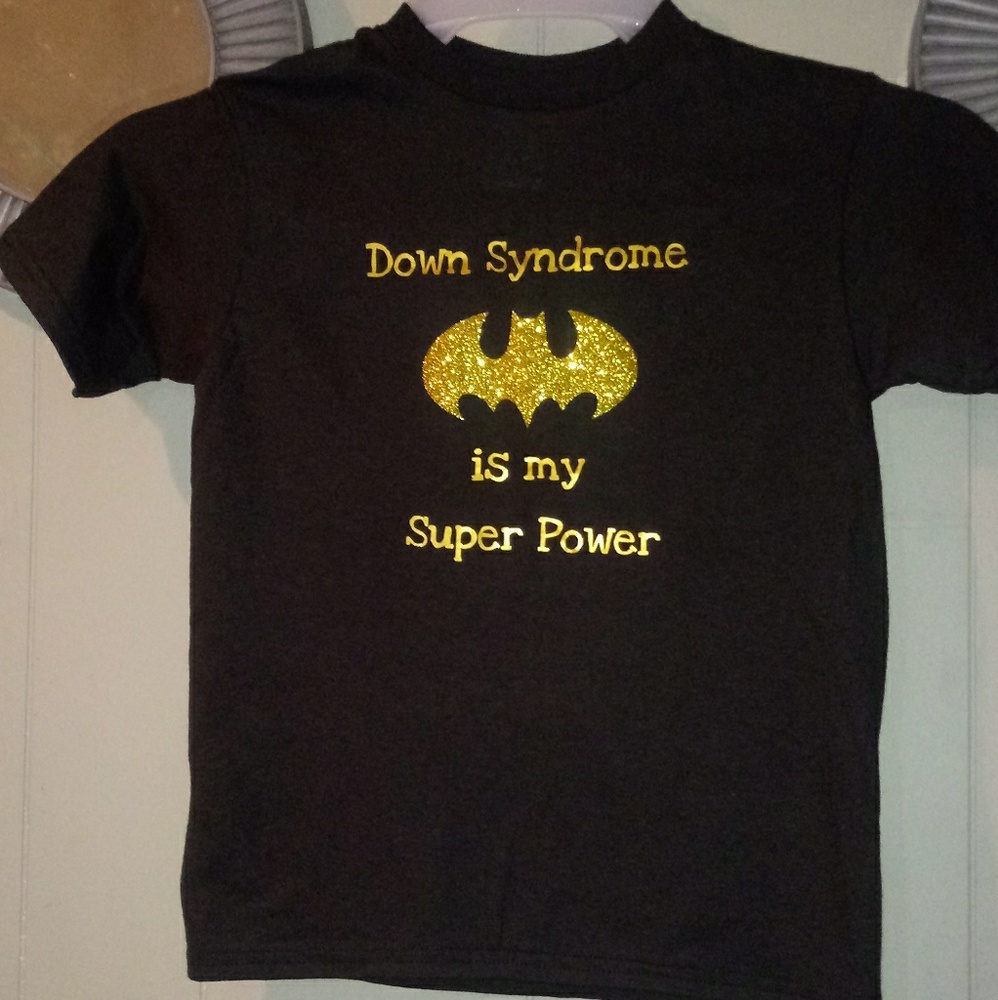 Down syndrome super power kids shirt